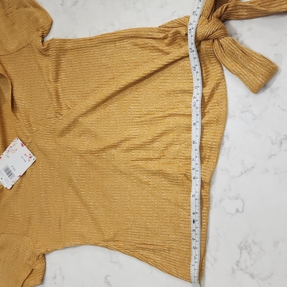 [Pink Rose] Faux Wrap Top (Gold) - Picture 9 of 9